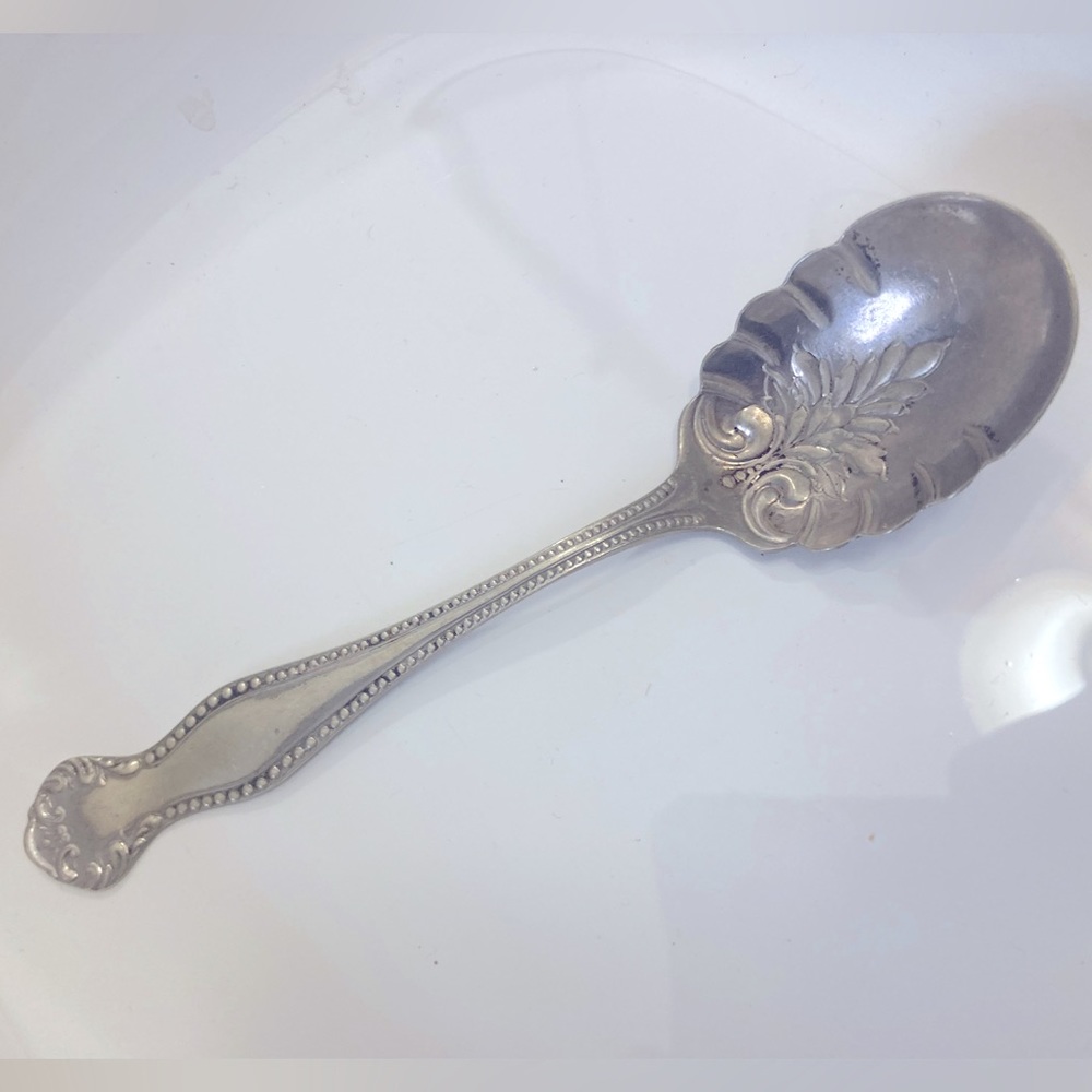 Silver plate Sugar Shell Spoon, Vintage